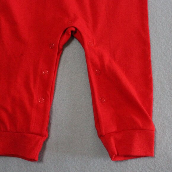 Cat & Jack “Little Love” Red Baby Romper NWT 6–9M Cotton Blend - Picture 2 of 4